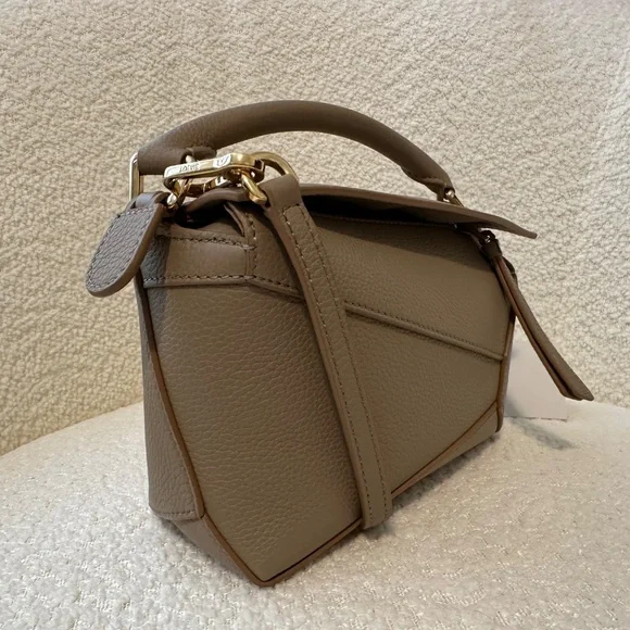 Loewe Mini Puzzle Bag Taupe Leather NWT Retail $2,850 - Picture 3 of 14